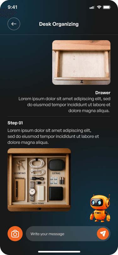 A Dejumblefy result showing a drawer and the organized layout for it